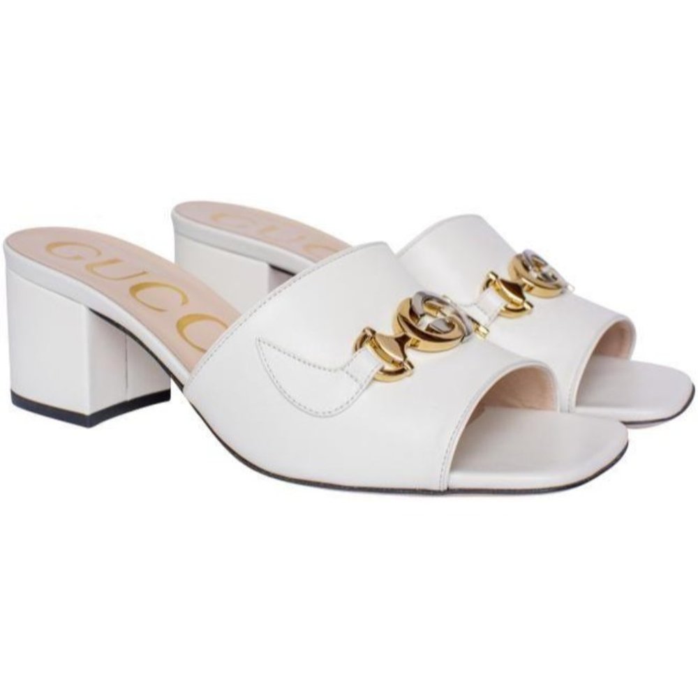 Gucci White Horsebit